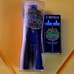Legacy Cork Pops wine opene with refills